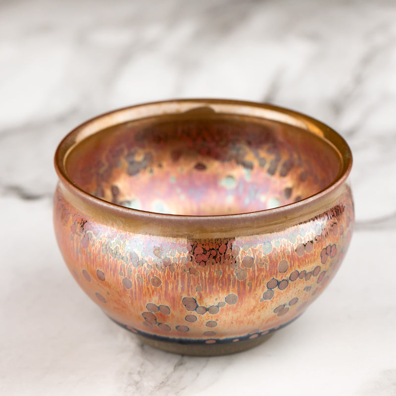 ZHOU YUN RONG Handmade Hundred Flower Tea Bowl