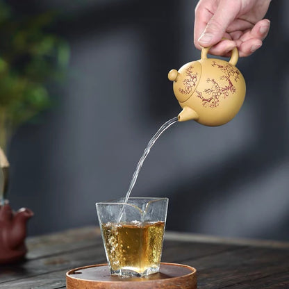 Mud plum blossom dragon egg in Yixing zishahu raw ore section