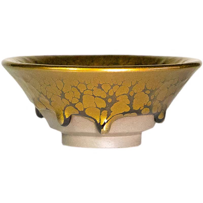 HUANG MEI JIN  Handmade Hundred Flower Tea Bowl