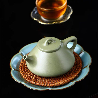 Yixing zishahu raw ore bean green sand mud smelting stone ladle pot
